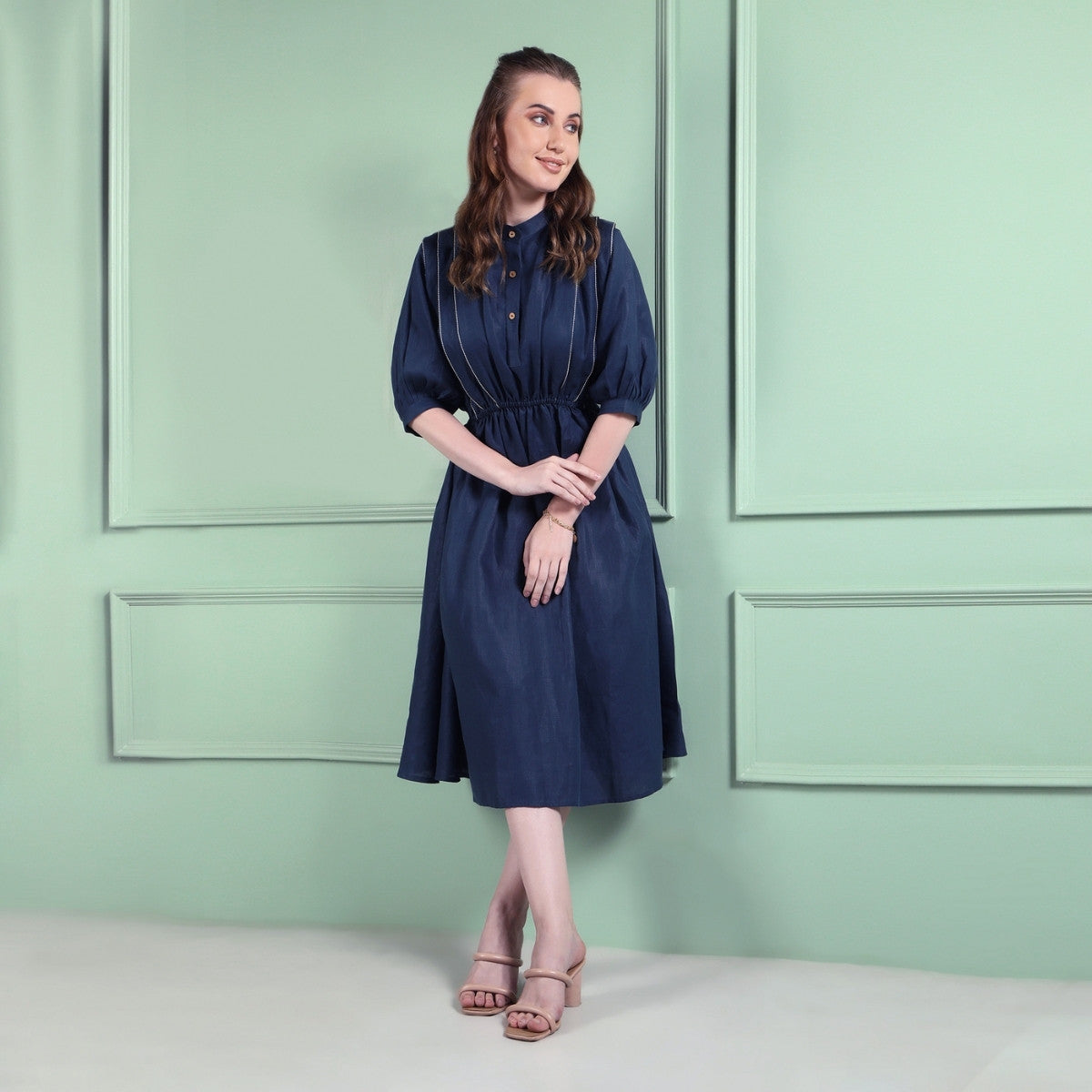 Azure Navy Blue Dress