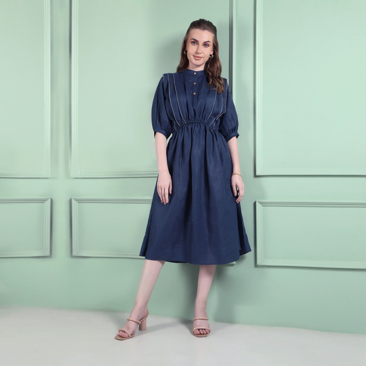 Azure Navy Blue Dress