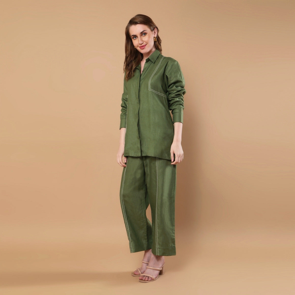 Ember Olive Green Co-ord Set