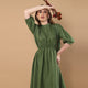 Azure Olive Green Dress