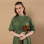 Azure Olive Green Dress
