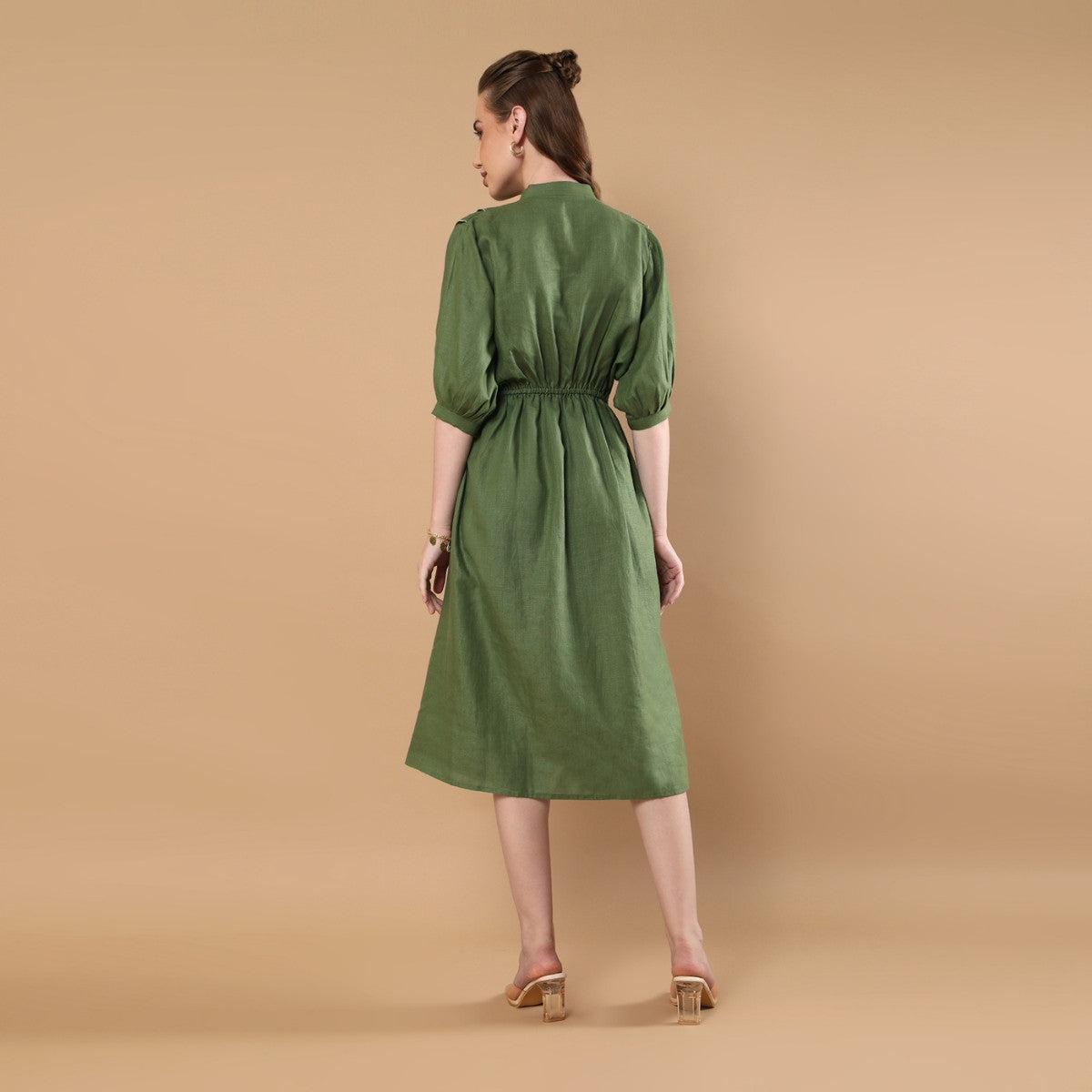 Azure Olive Green Dress