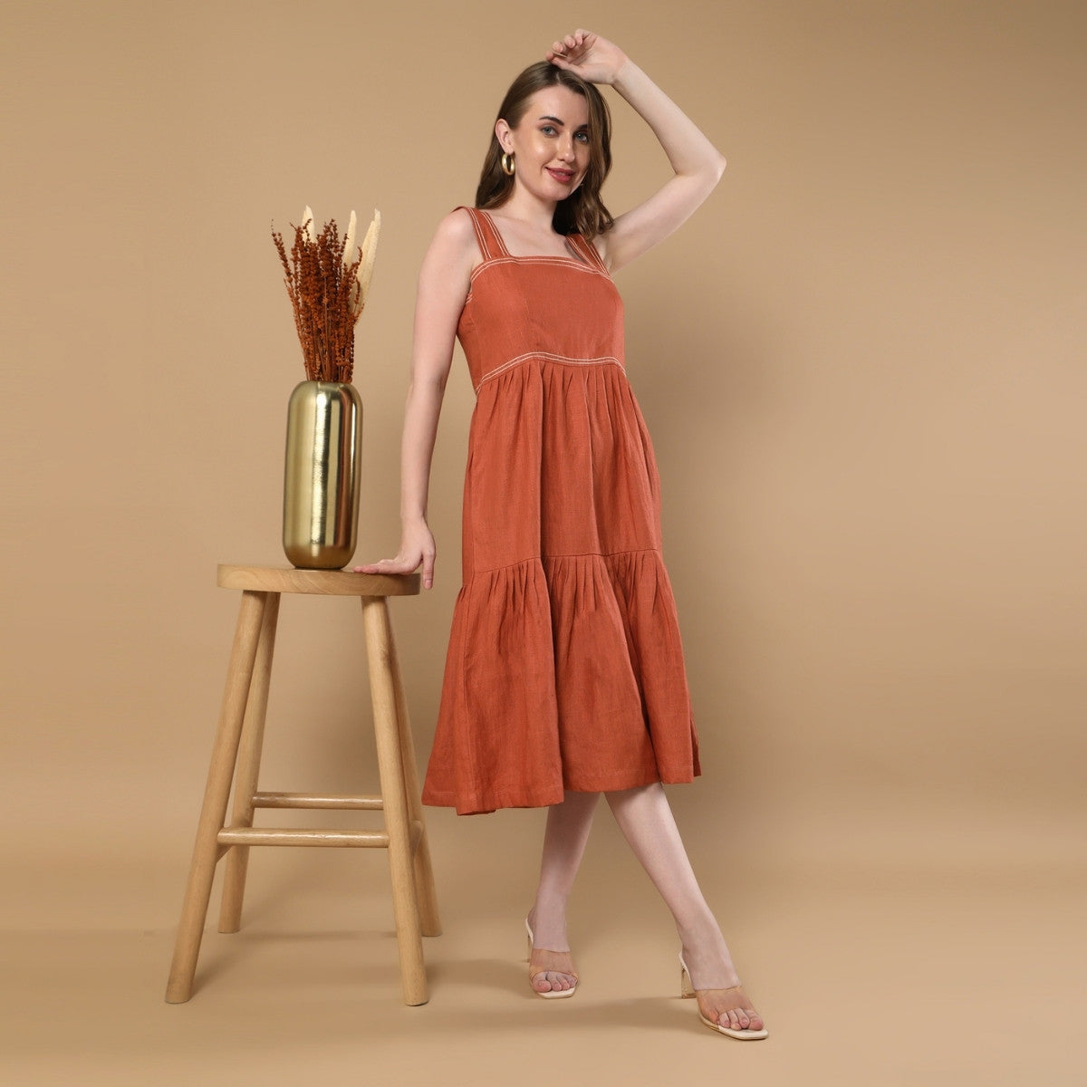 Iris Rust Dress