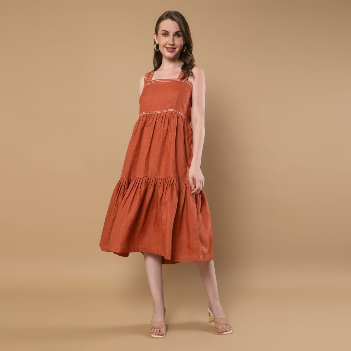 Iris Rust Dress
