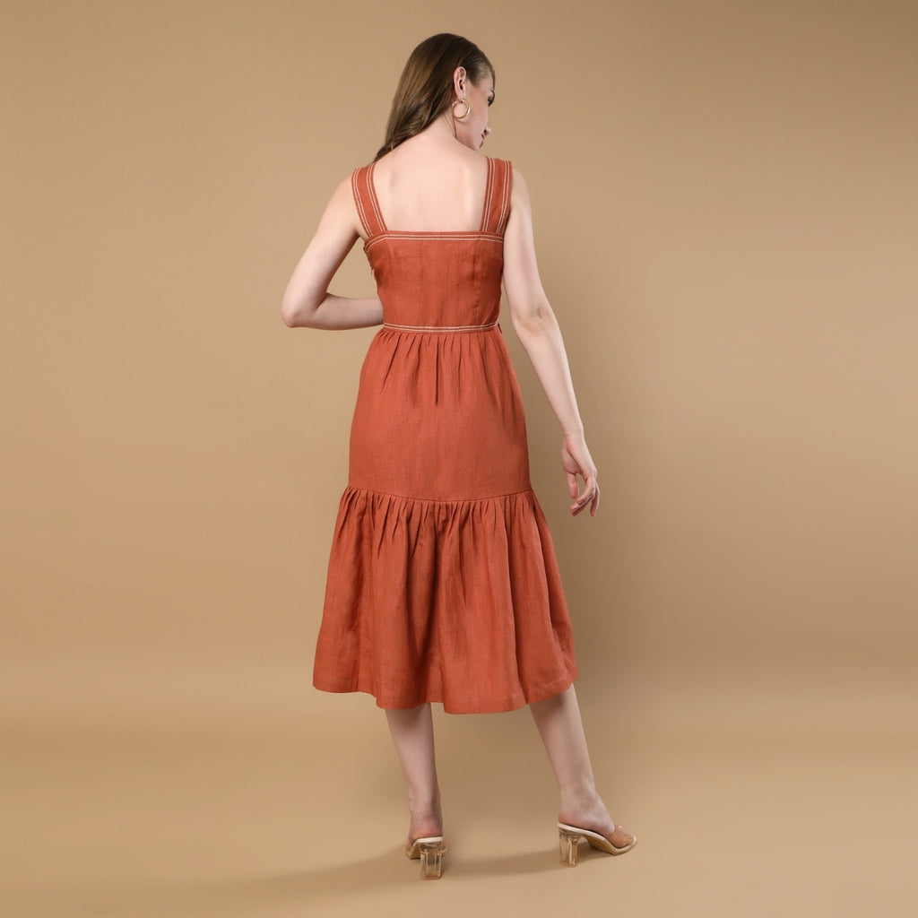 Iris Rust Dress