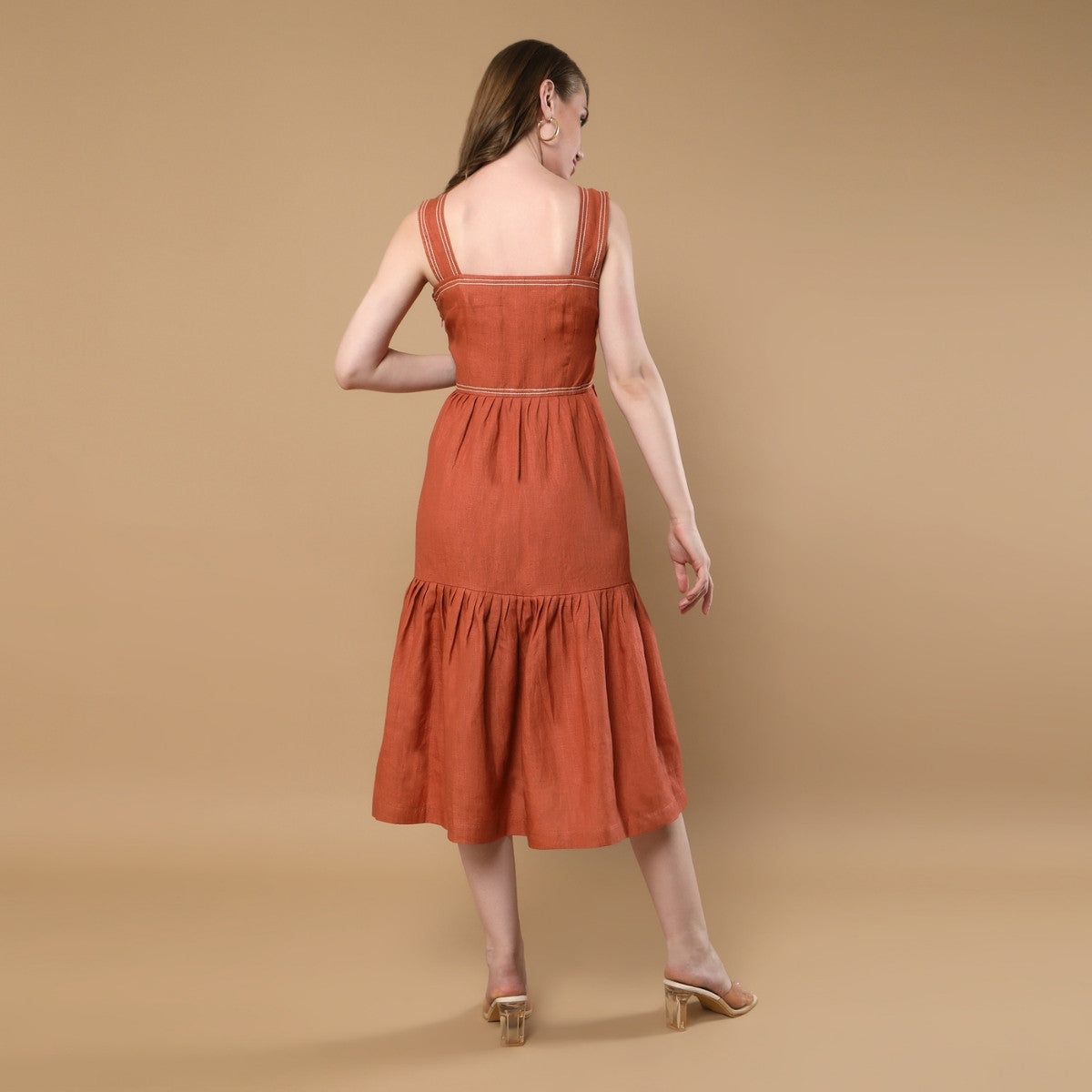 Iris Rust Dress