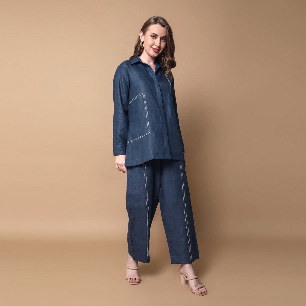 Ember Navy Blue Co-ord Set
