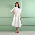 Azure White Dress