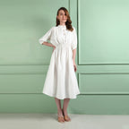 Azure White Dress