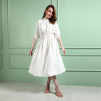 Azure White Dress