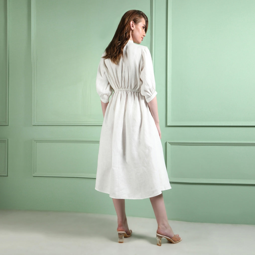 Azure White Dress