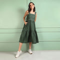 Iris Forest Green Dress