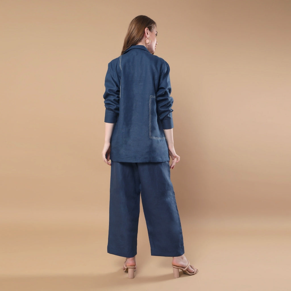 Ember Navy Blue Co-ord Set