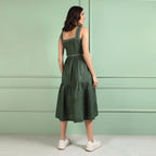 Iris Forest Green Dress