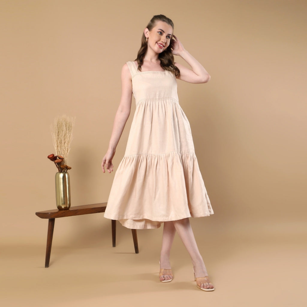 Iris Beige Dress