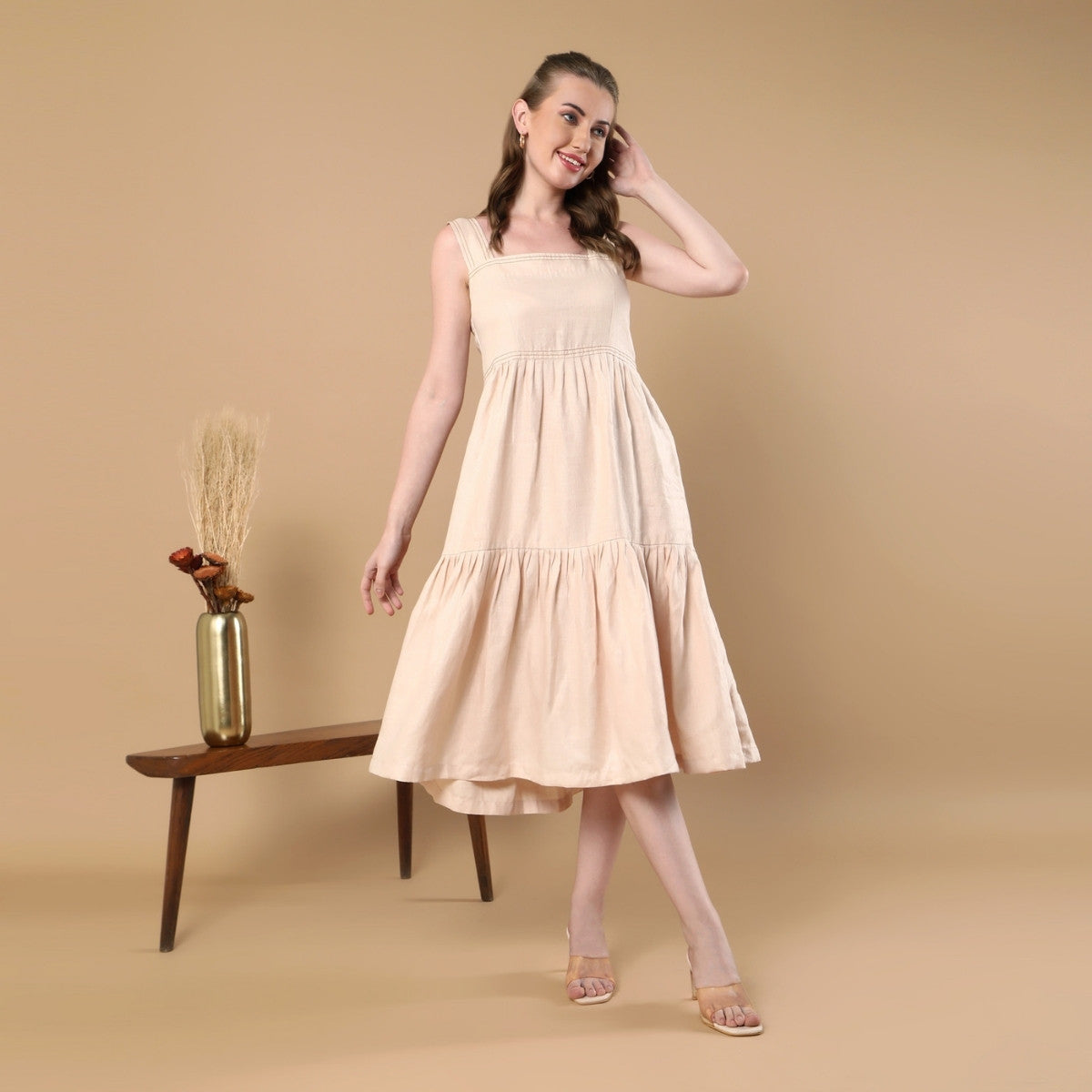 Iris Beige Dress
