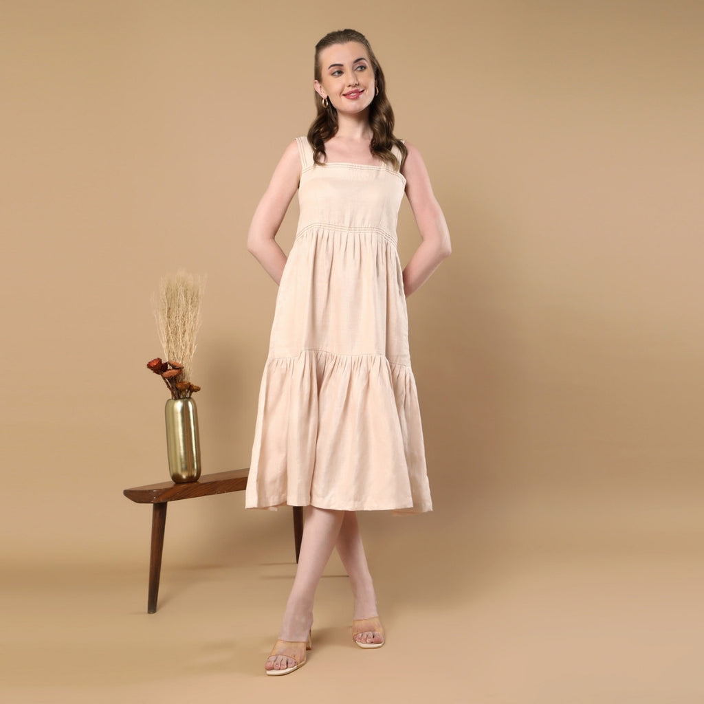 Iris Beige Dress