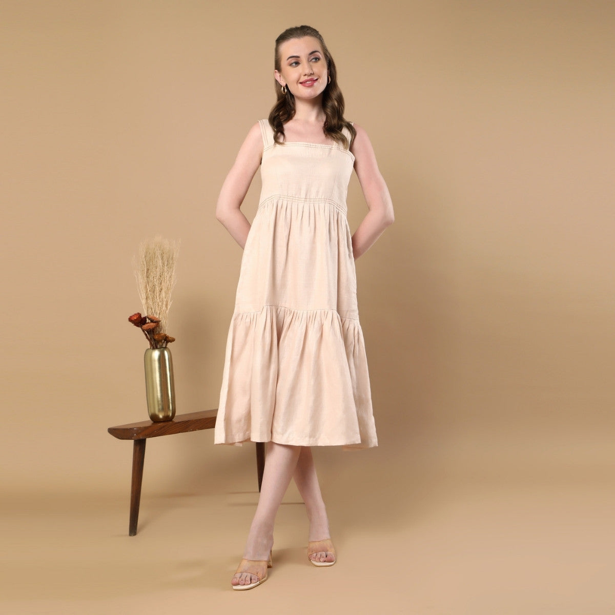Iris Beige Dress