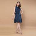Nova Navy Blue Dress
