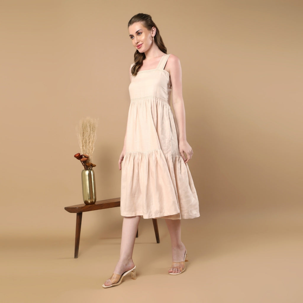 Iris Beige Dress