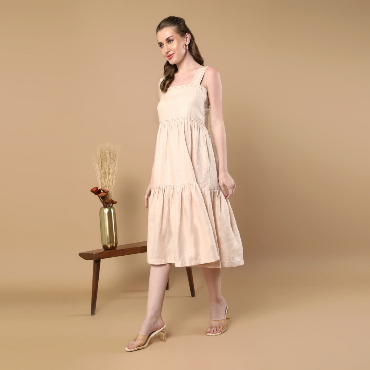 Iris Beige Dress