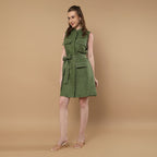 Nova Olive Green Dress