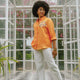 Orange Oversized Shirt