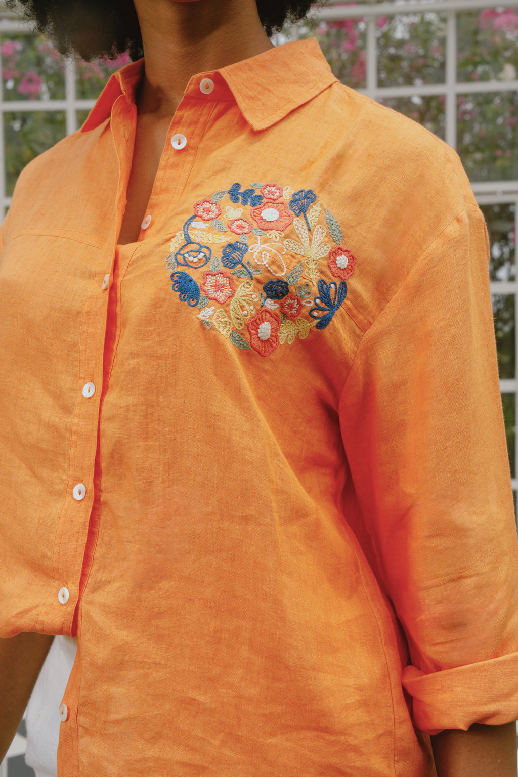 Emor - Orange Oversized Shirt