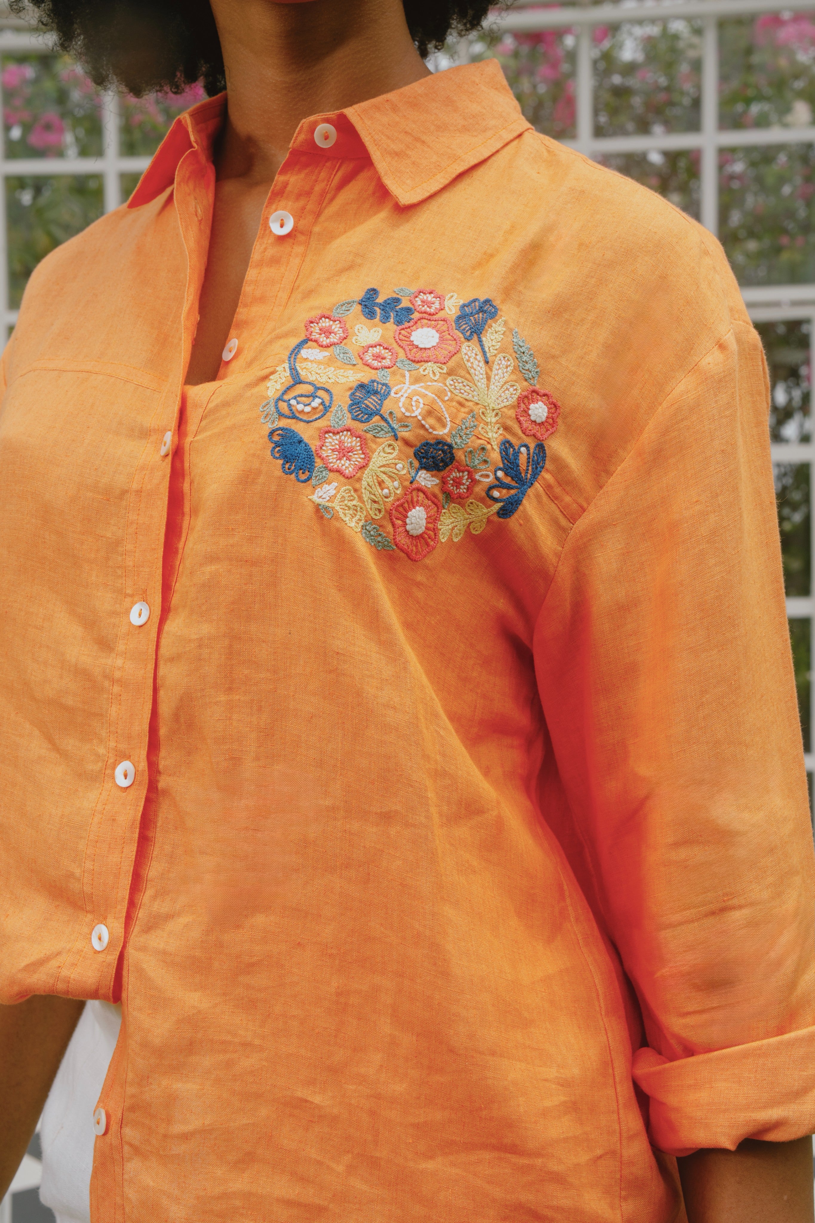 Emor - Orange Oversized Shirt
