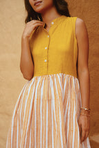 Meadow - Mustard Stripe Dress