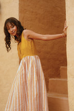 Meadow - Mustard Stripe Dress