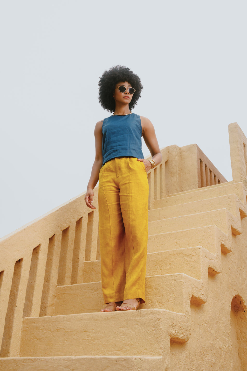 Elan - Mustard Pants