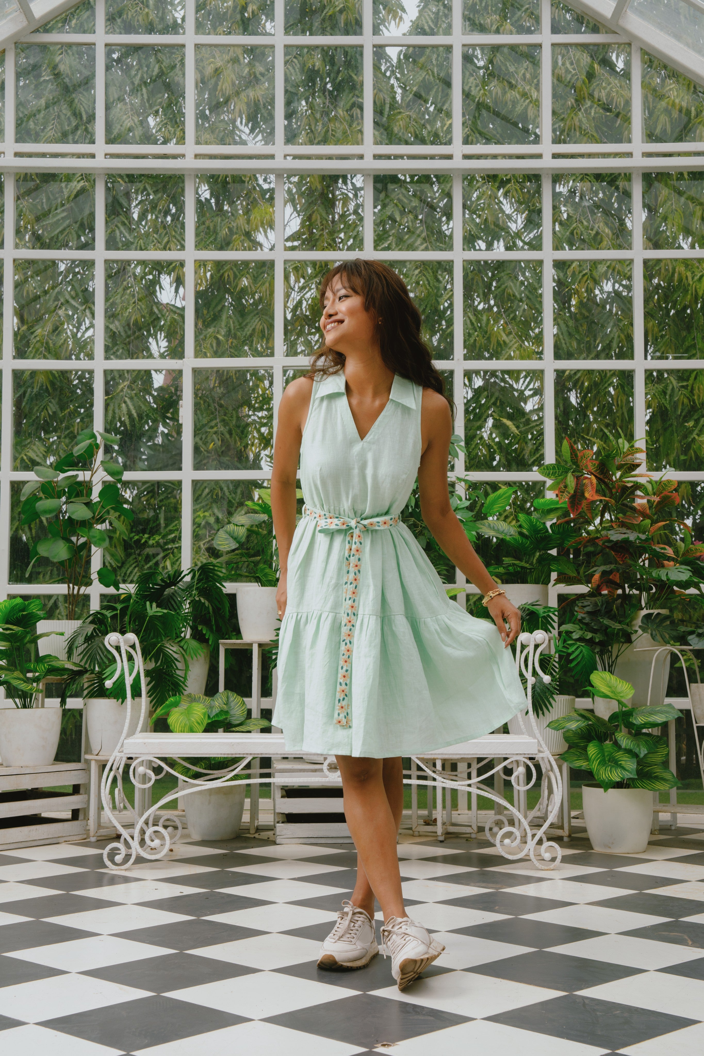 Elya - Mint Layered Dress
