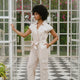 Senna Beige Cargo Jumpsuit