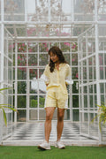 Alia - Butter Yellow & White Co-Ord Set