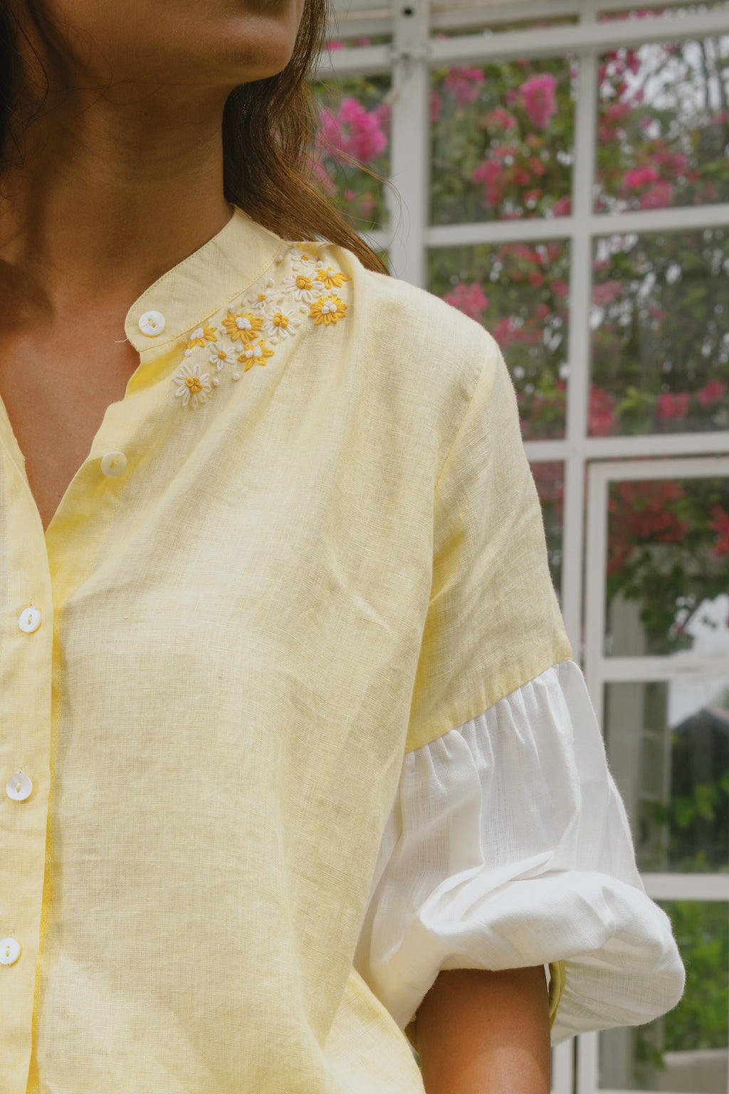 Alia - Butter Yellow & White Co-Ord Set