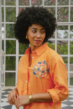 Emor - Orange Oversized Shirt