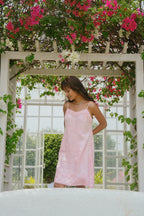 Lila - Blush Pink Strappy Dress