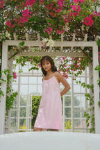 Lila - Blush Pink Strappy Dress