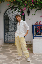 Lyra - Butter Yellow Cargo Pants