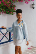 Emor - Powder Blue Oversized Shirt