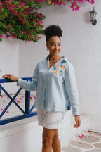 Emor - Powder Blue Oversized Shirt