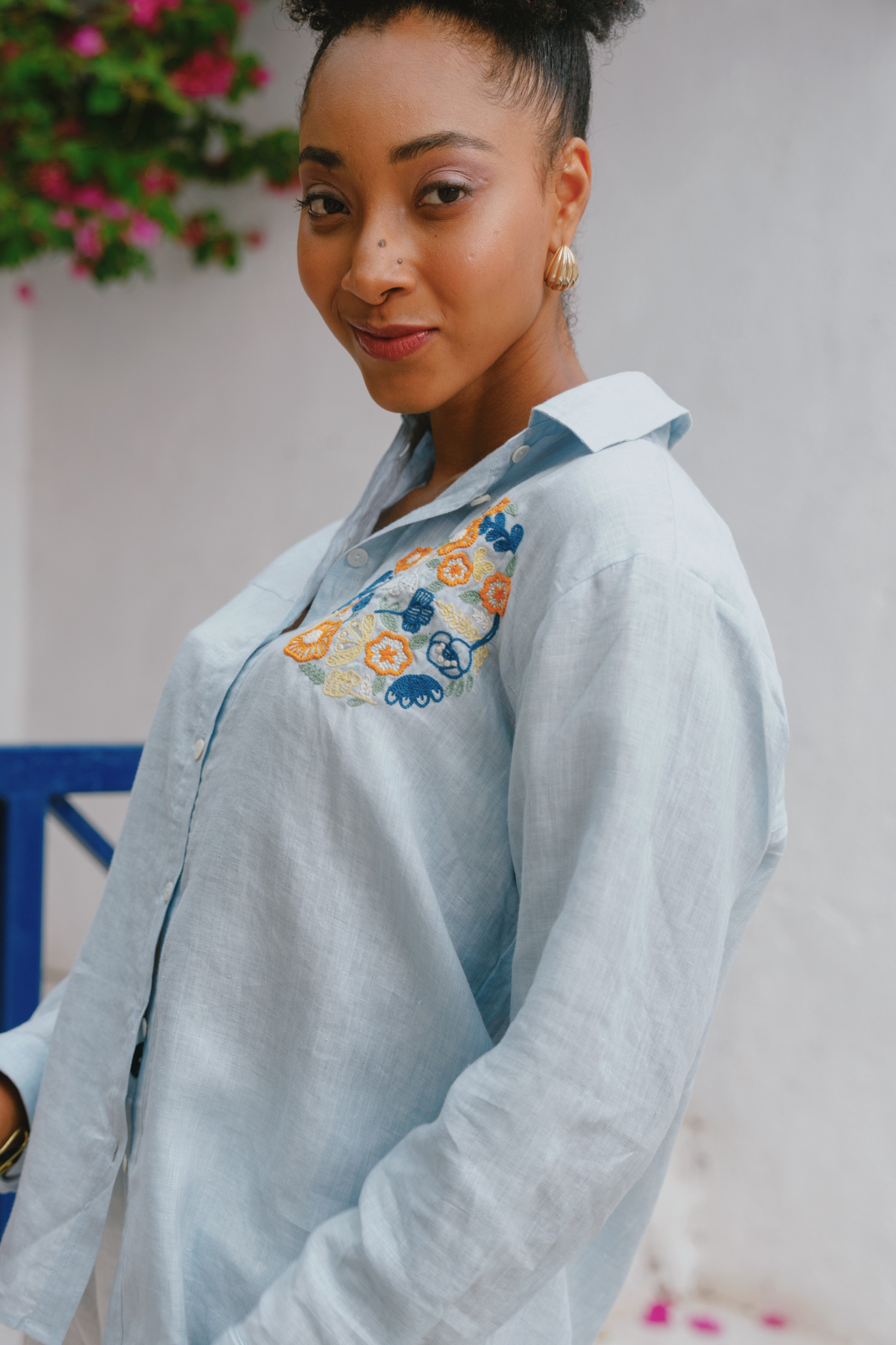 Emor - Powder Blue Oversized Shirt
