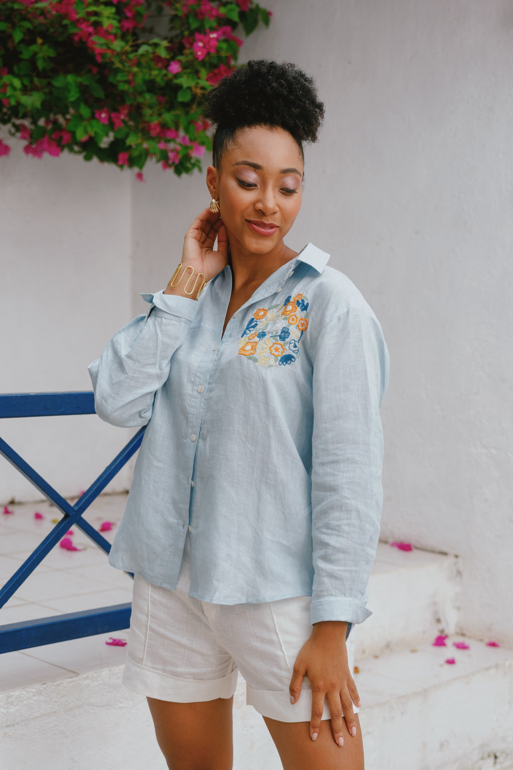 Emor - Powder Blue Oversized Shirt