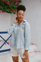 Emor - Powder Blue Oversized Shirt