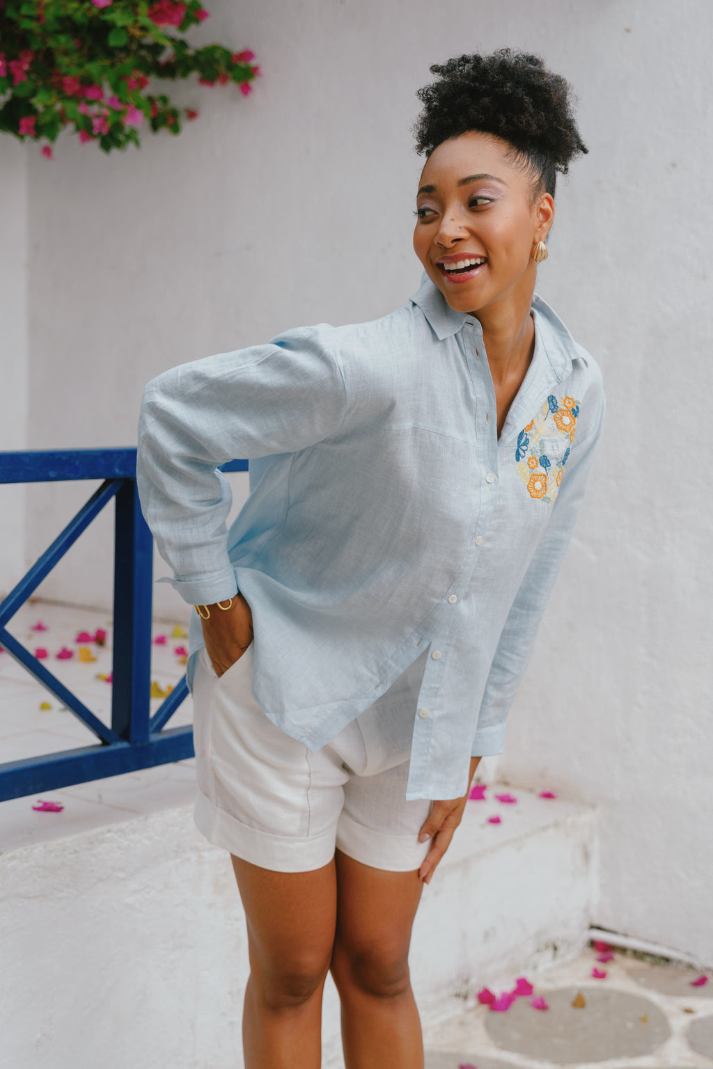 Emor - Powder Blue Oversized Shirt