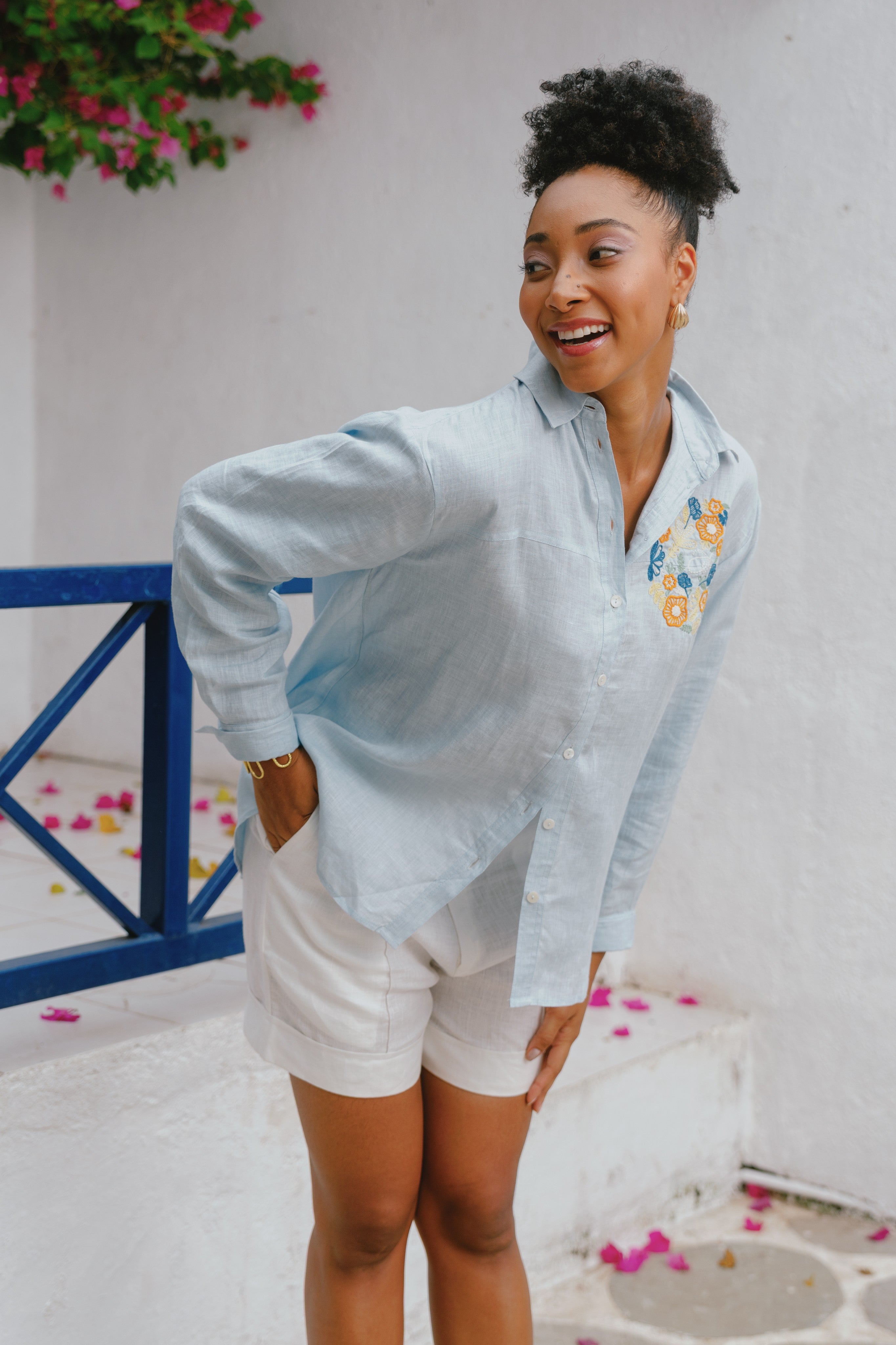 Emor - Powder Blue Oversized Shirt