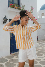 Olen - Mustard Stripe Shirt