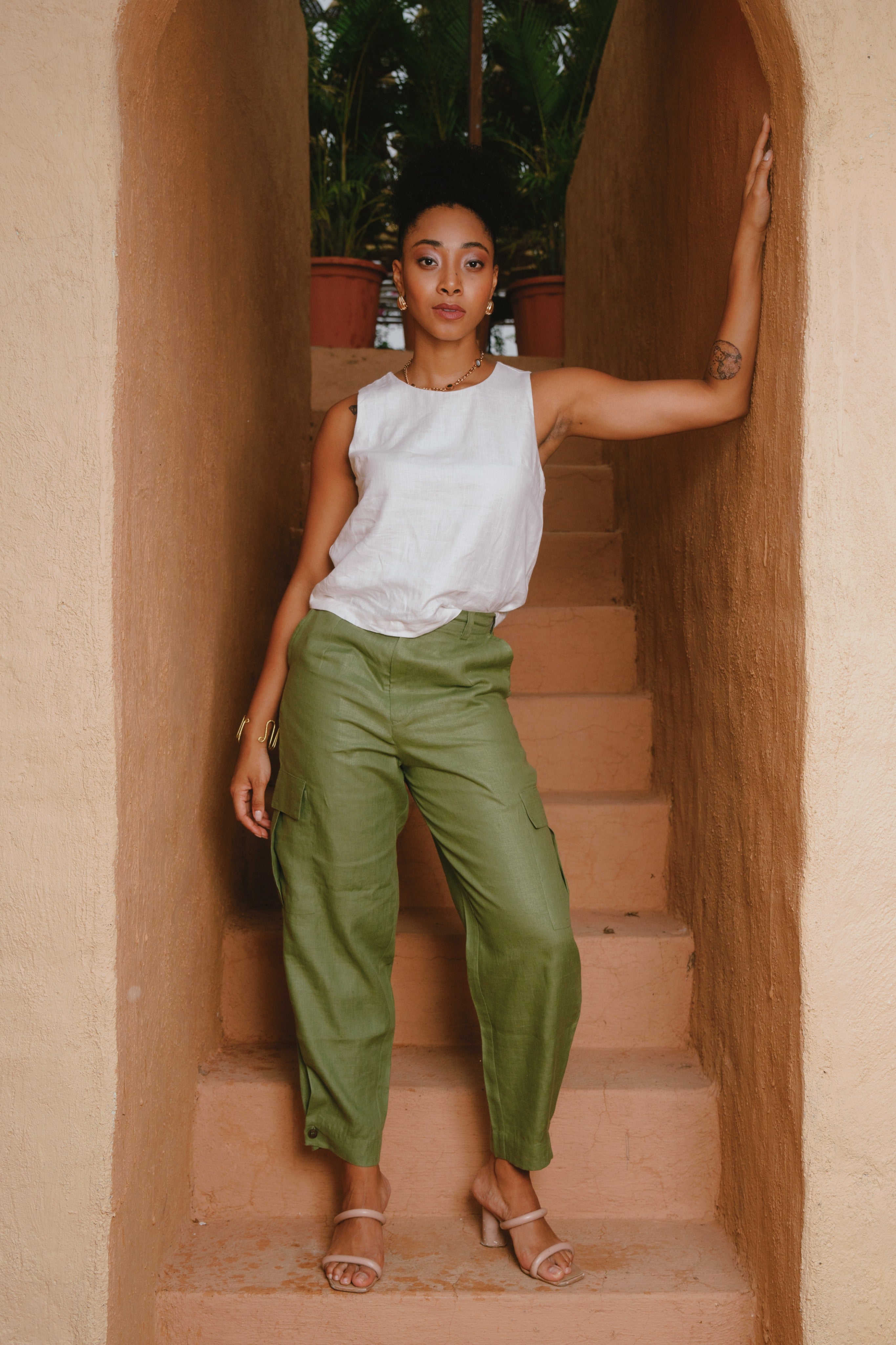 Lyra - Olive Crago Pants