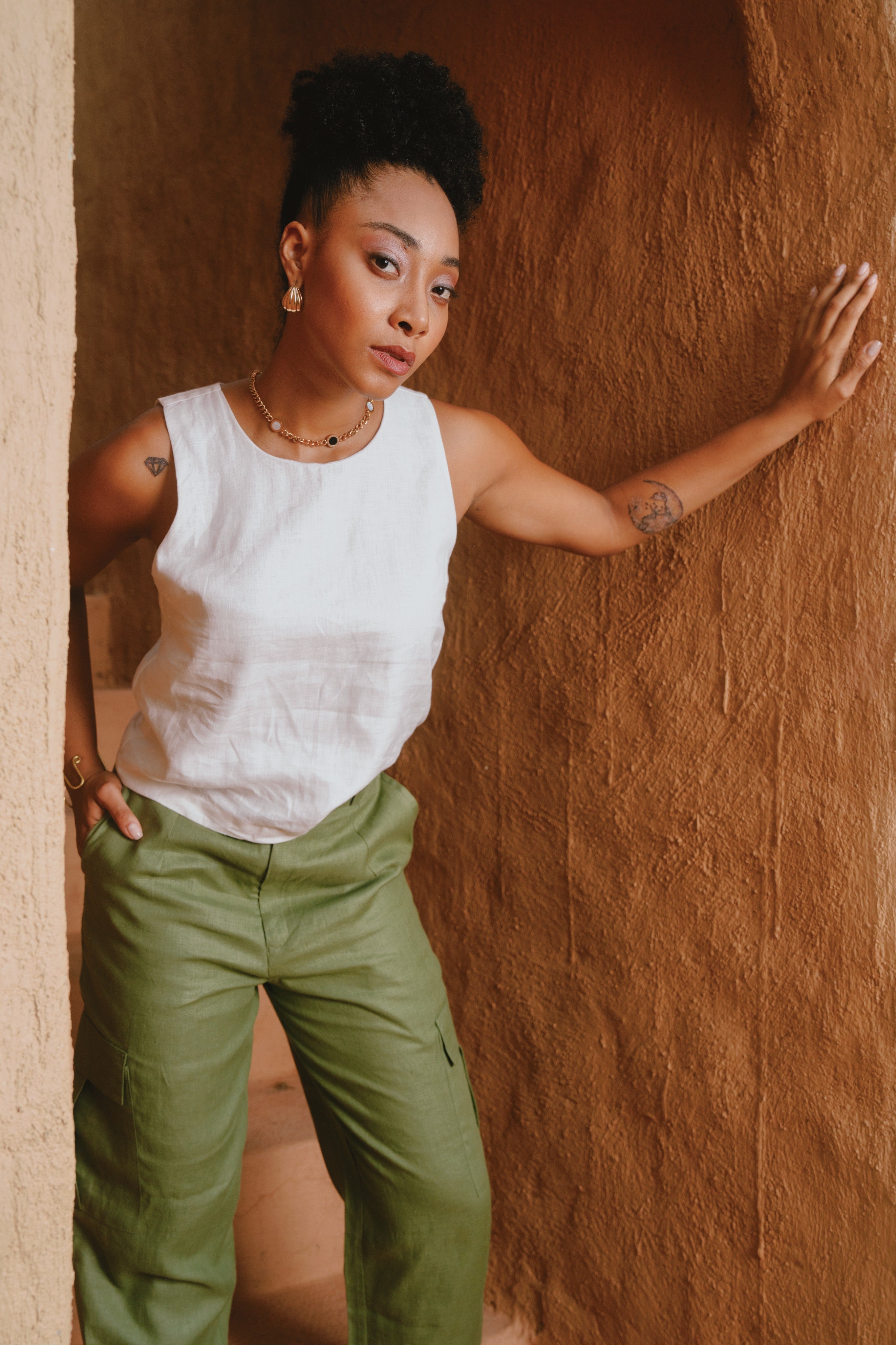 Lyra - Olive Crago Pants